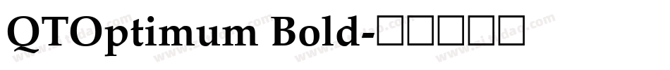 QTOptimum Bold字体转换